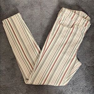 American Eagle striped super stretch denim size 8